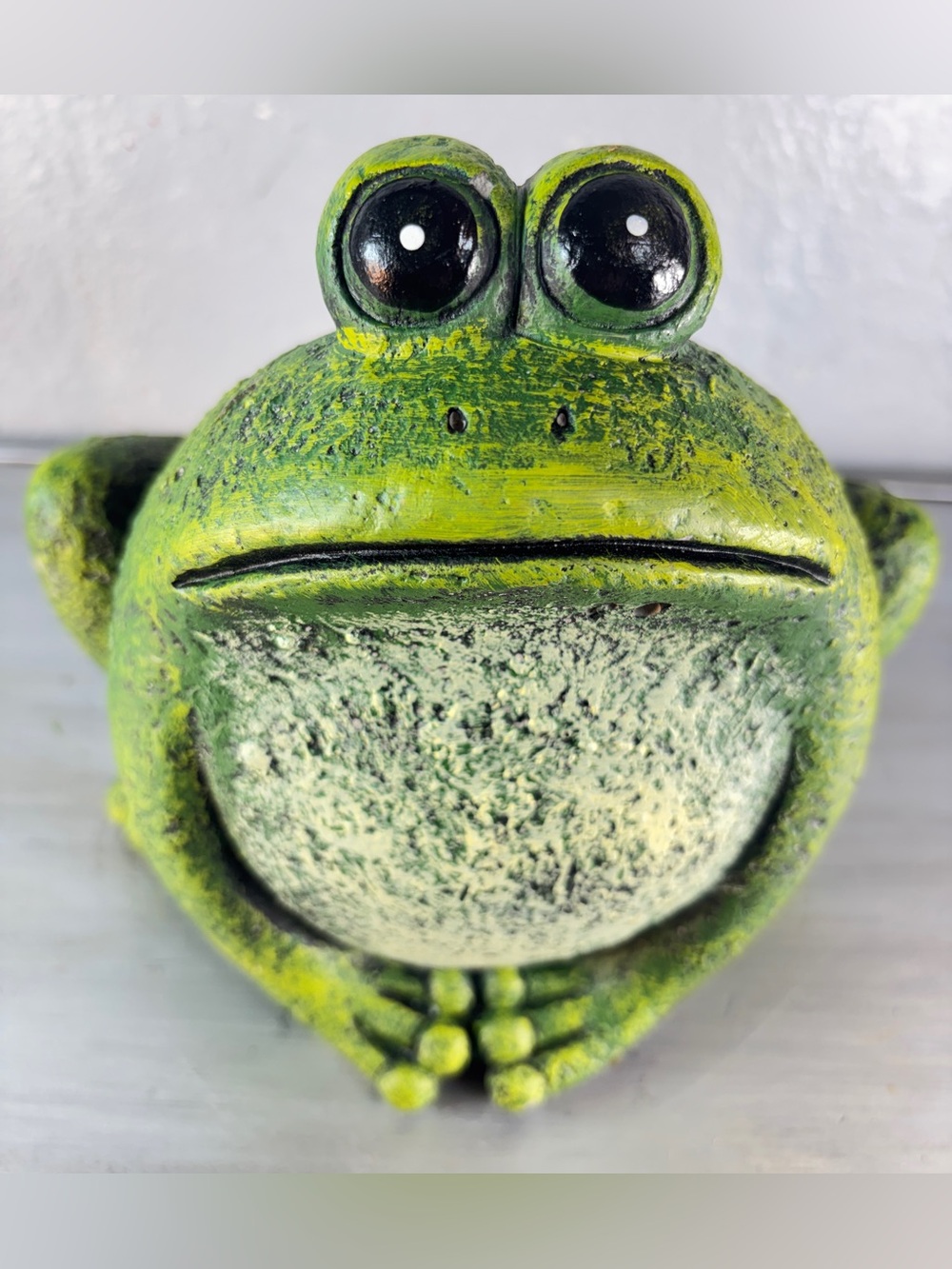Big Booty RUDY Cement Frog Planter Medium Sized Heavy - Picture 7 of 14
